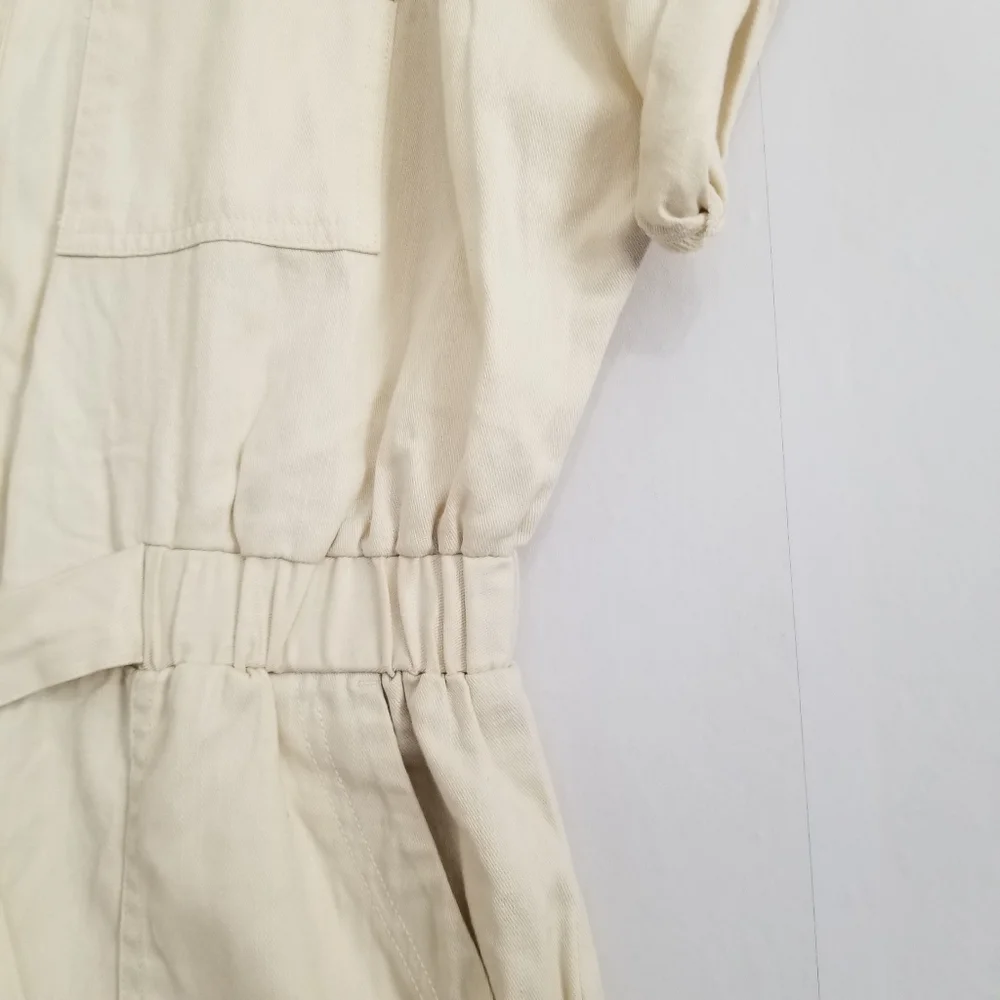 Universal Thread Cream Short-Sleeve Utility Jumpsuit - Picture 7 of 12